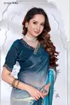 Shanaya By Nari Fashion Fendy Satin Silk Zarkan Border Saree